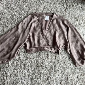 Free People top! Size XS, but oversized.
